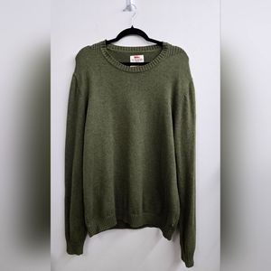 FJALLRAVEN ÖVIK RIB SWEATER - Men's XL Color is Dark Green